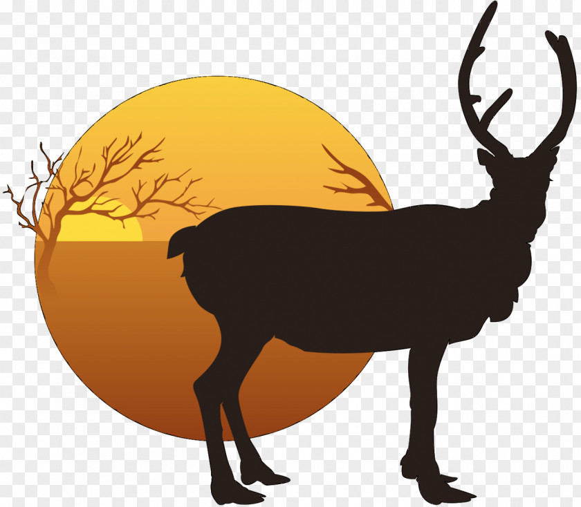 Reindeer Clip Art Elk Fauna PNG