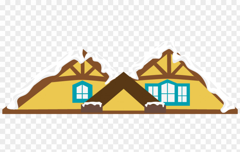 Vector House Roof Chimney Snow Euclidean PNG