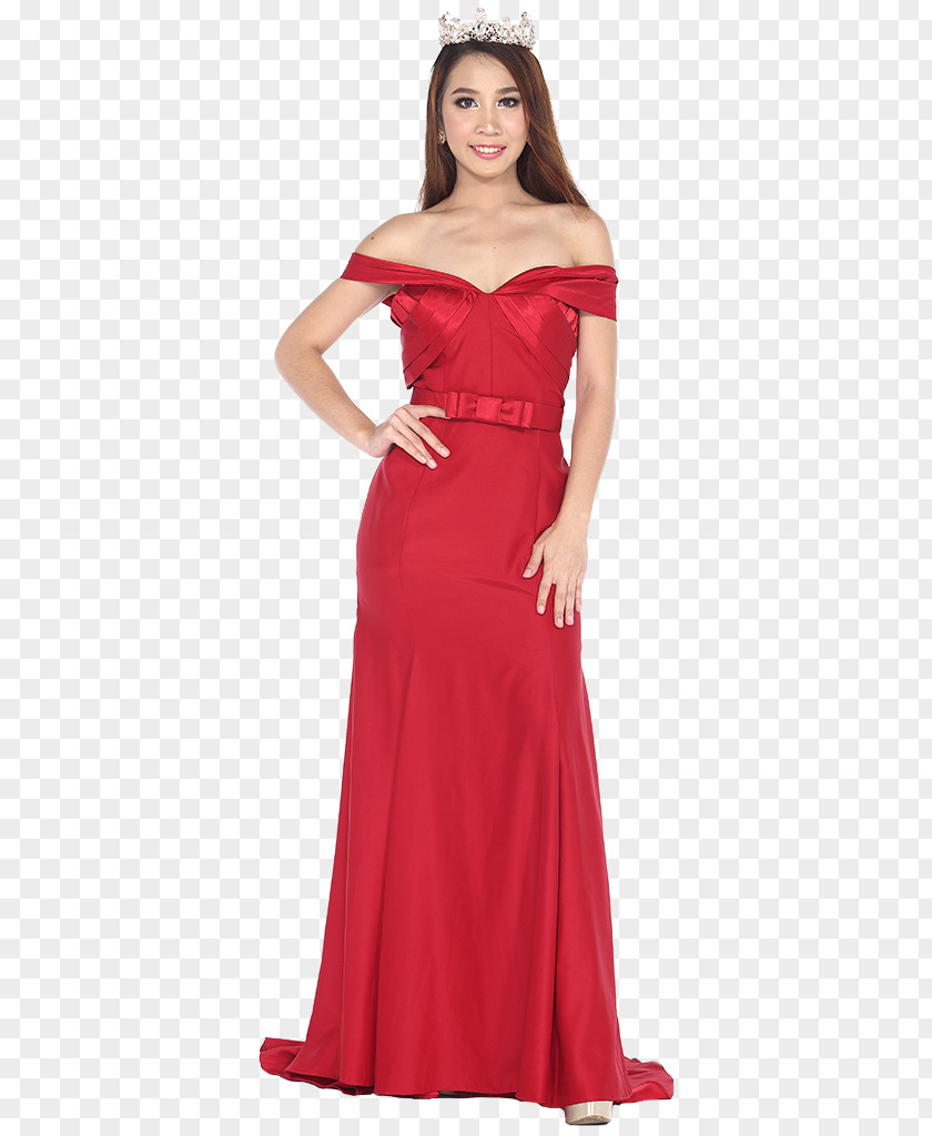Beauty Pageant Party Dress Evening Gown Sleeve PNG