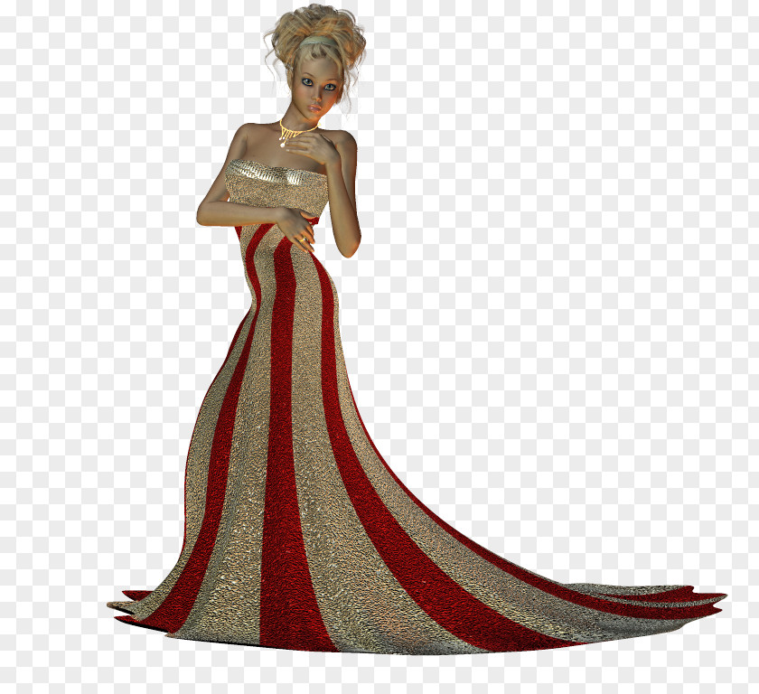 Dress Gown Victorian Fashion Costume PNG