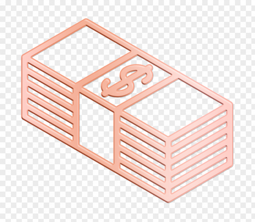 Isometric Business Icon Bills PNG