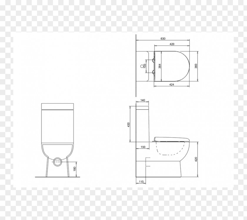 Toilet Pan Drawing Furniture White Diagram PNG