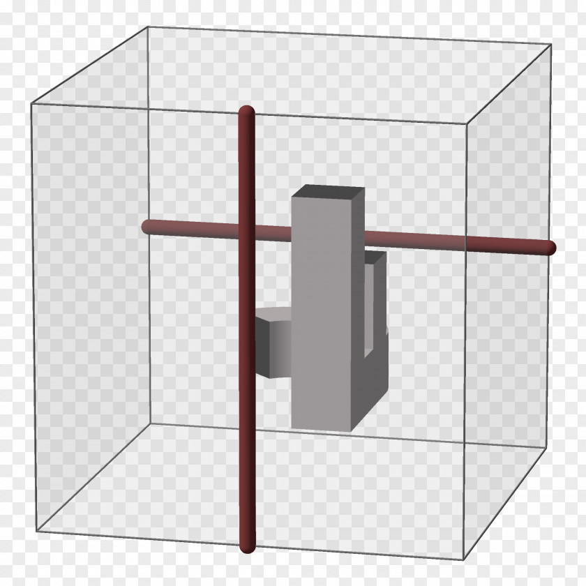 Blue Cube Line Angle Diagram PNG