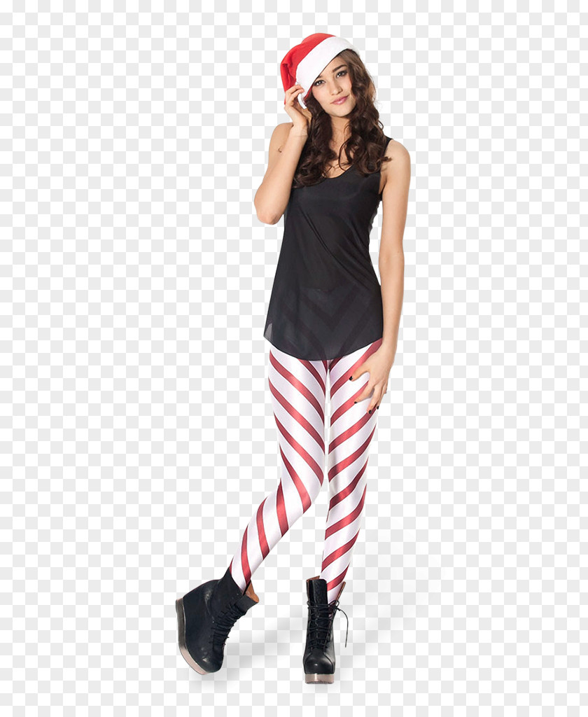 Cane Stripe Leggings Shoulder Tights Costume Headgear PNG