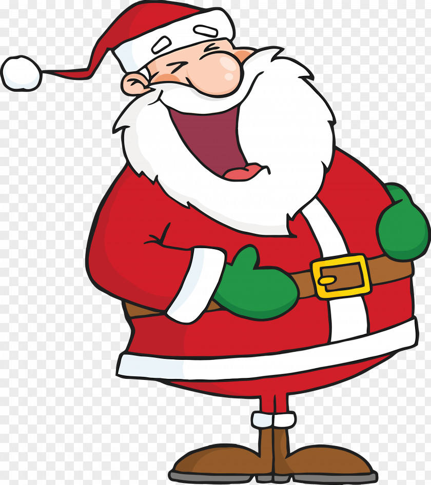 Cartoon Santa Claus Vector Material Royalty-free Laughter Clip Art PNG