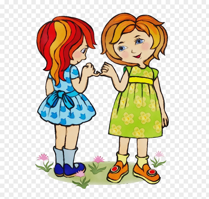 Gesture Happy Cartoon Interaction Cheek Friendship Child PNG