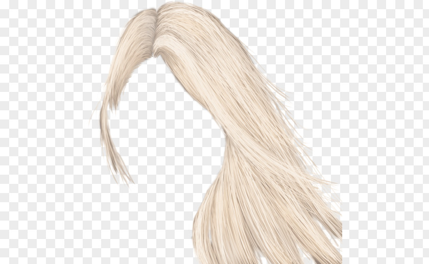 Hair Blond Coloring Long Beige PNG