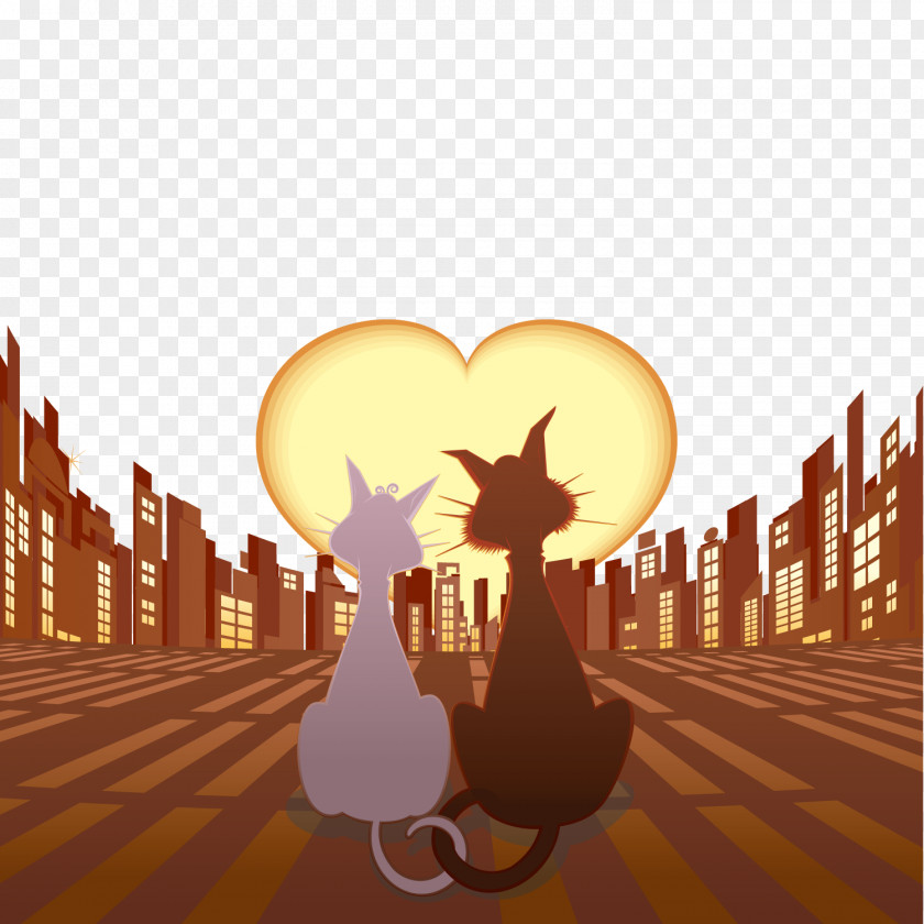 Happy Loving Cat Cats Photography Illustration PNG