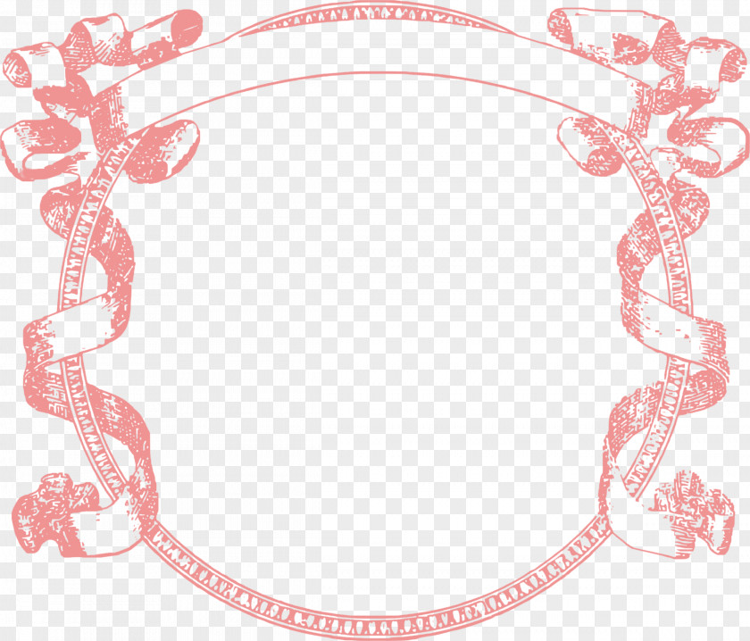 Pink Ribbon Frame PNG ribbon frame clipart PNG