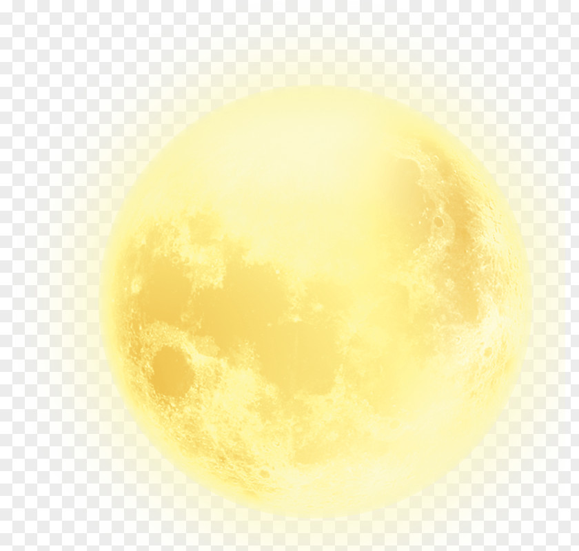 Yellow Moon Pattern Clip Art PNG