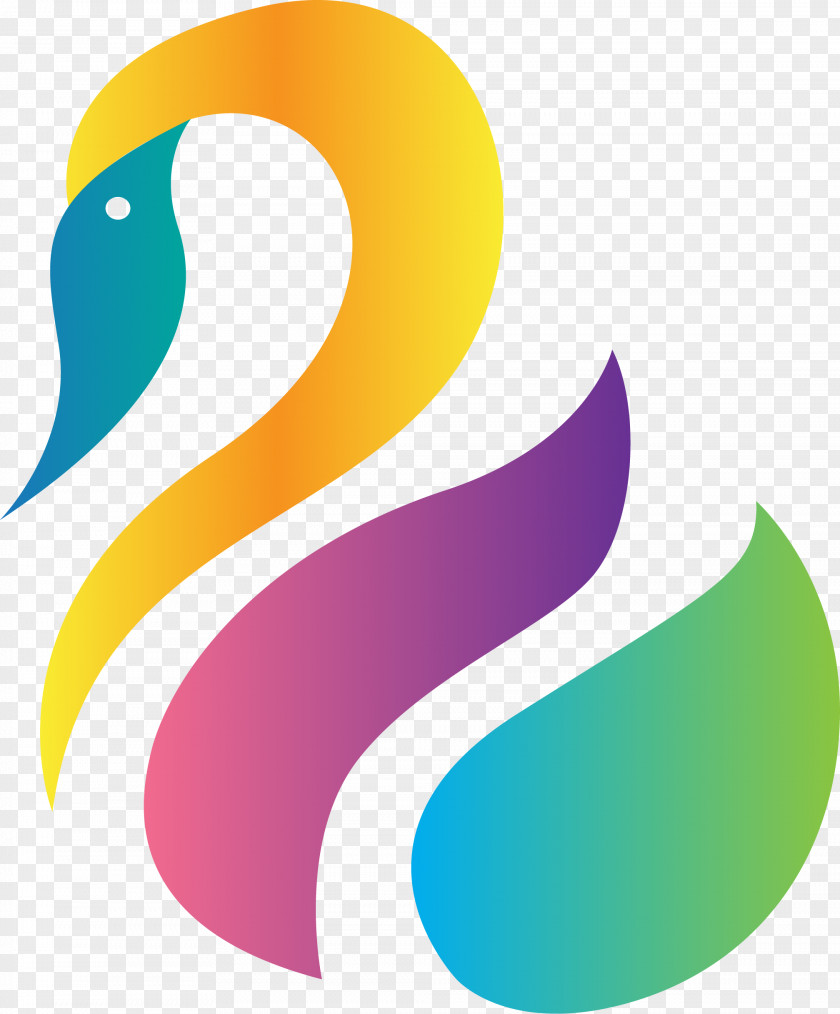 Colorful Swan Graphics Cygnini Clip Art PNG