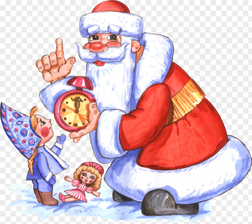 Santa Claus Ded Moroz Snegurochka New Year Holiday PNG