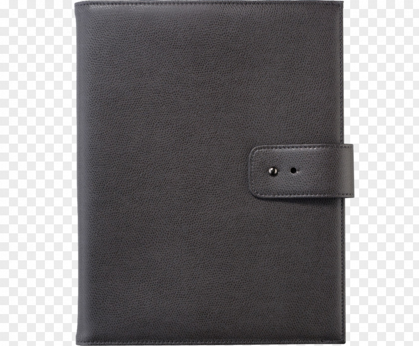 Wallet Leather Conferencier Black M PNG