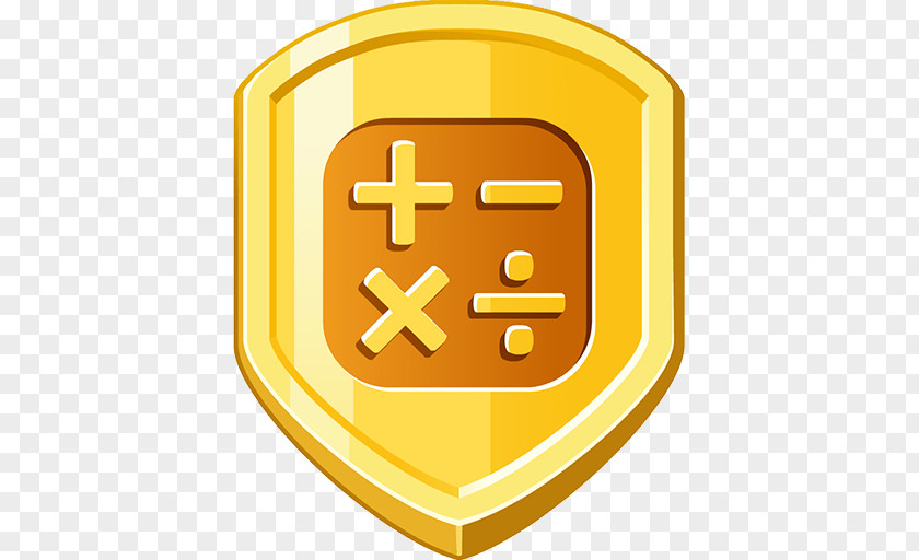 Gold Fraction Badge Ratio Number PNG
