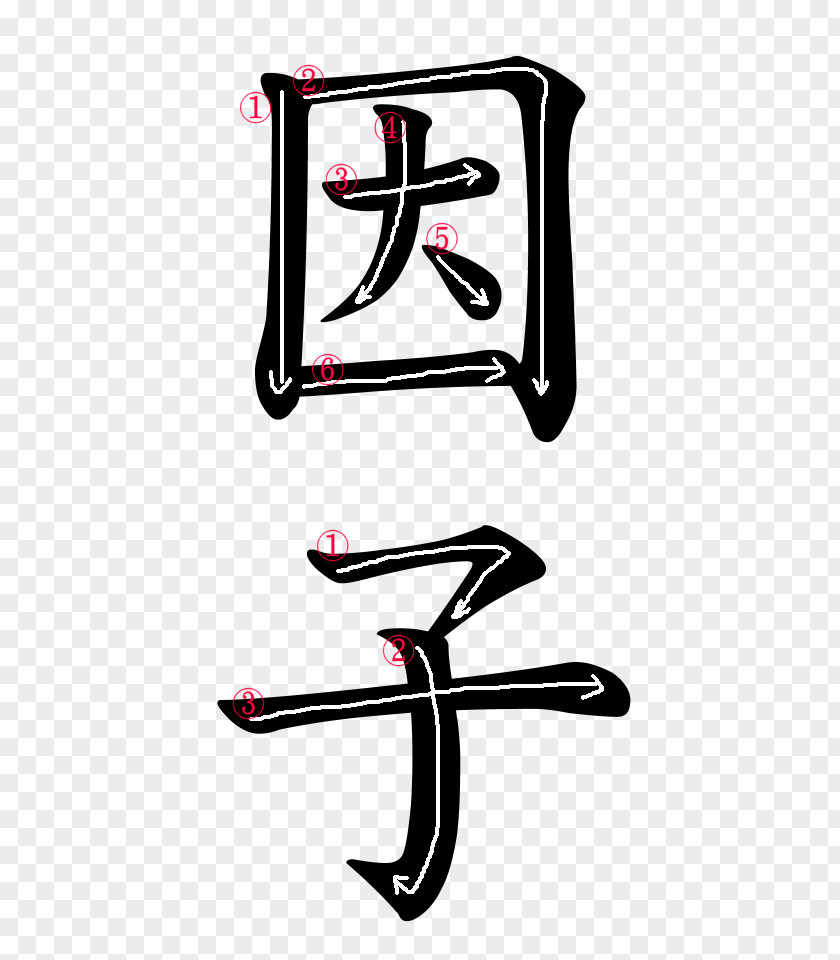 Japanese Writing Kanji Hiragana Stroke Order Clip Art PNG