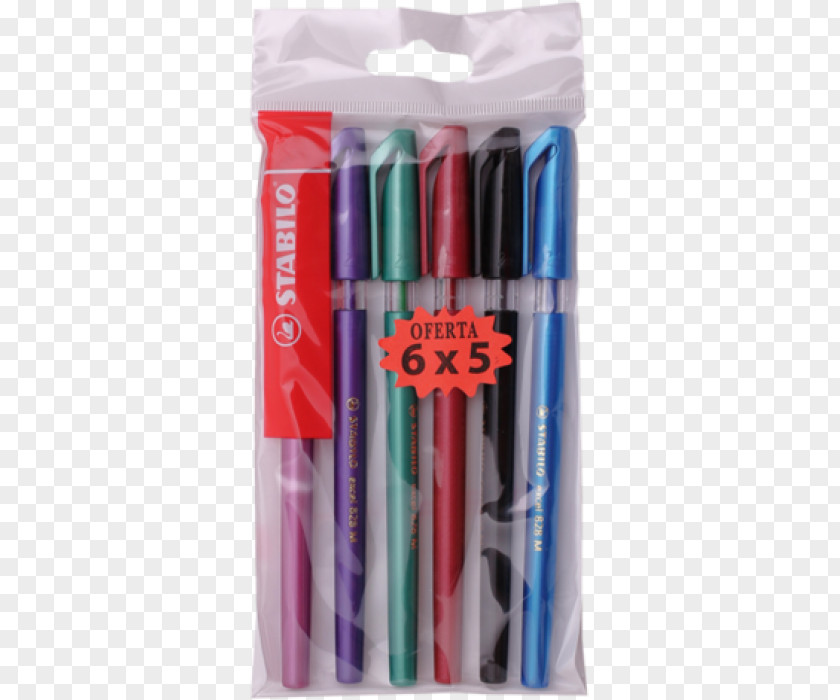 Stabilo Ballpoint Pen Plastic Brush PNG
