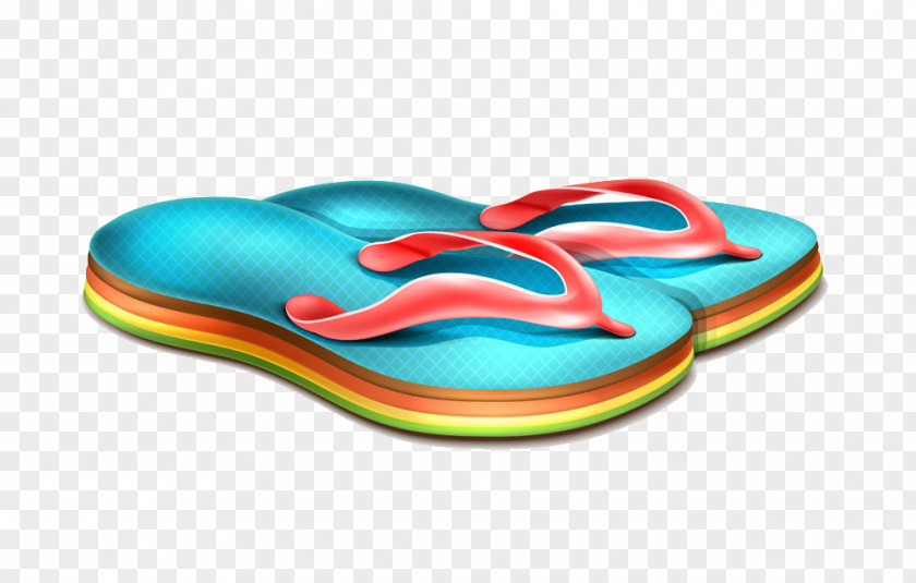 Blue Sandals Illustration Slipper Shoe Adobe Illustrator PNG