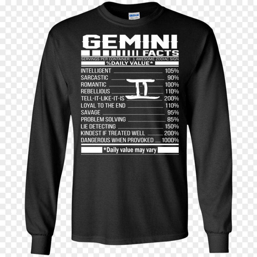 Gemini Sign Long-sleeved T-shirt Hoodie Leo PNG