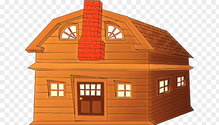 House Home Building Log Cabin Shed PNG