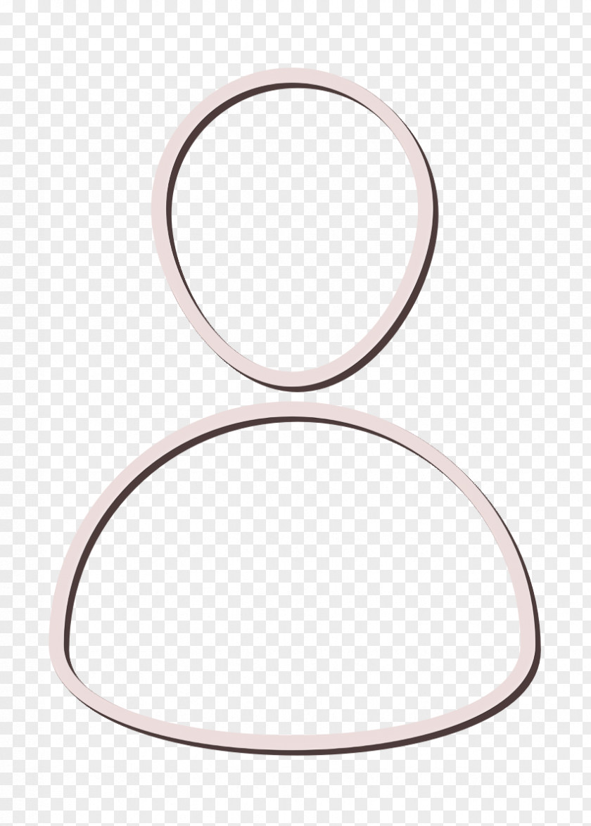 Metal Oval Blue Icon Free Outline PNG