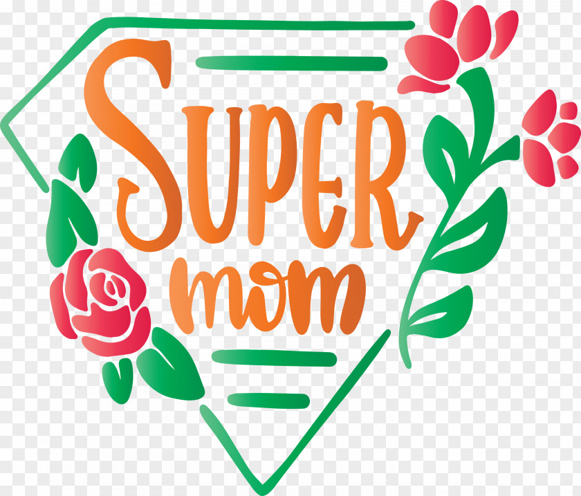 Mothers Day Super Mom PNG