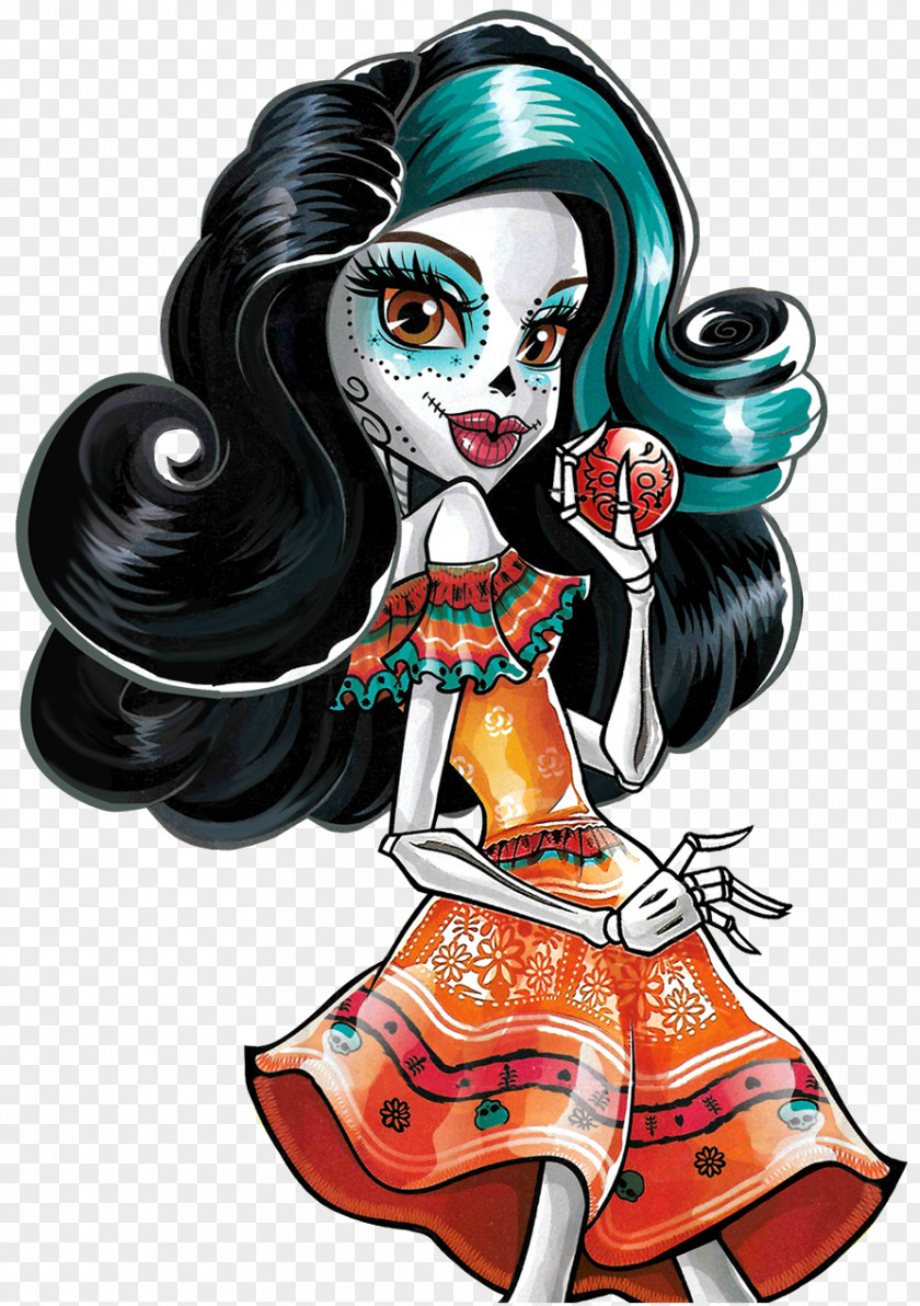 Calavera Skelita Calaveras Monster High Doll Ever After PNG