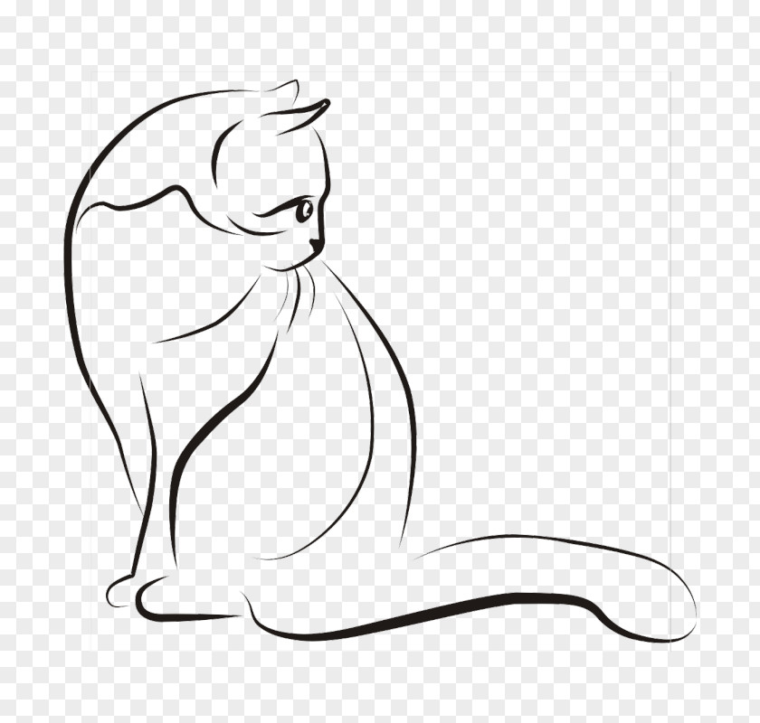 Cat Whiskers Silhouette Drawing Clip Art PNG
