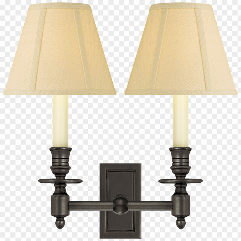Double Twelve Posters Shading Material Sconce Lighting Bronze Brass PNG