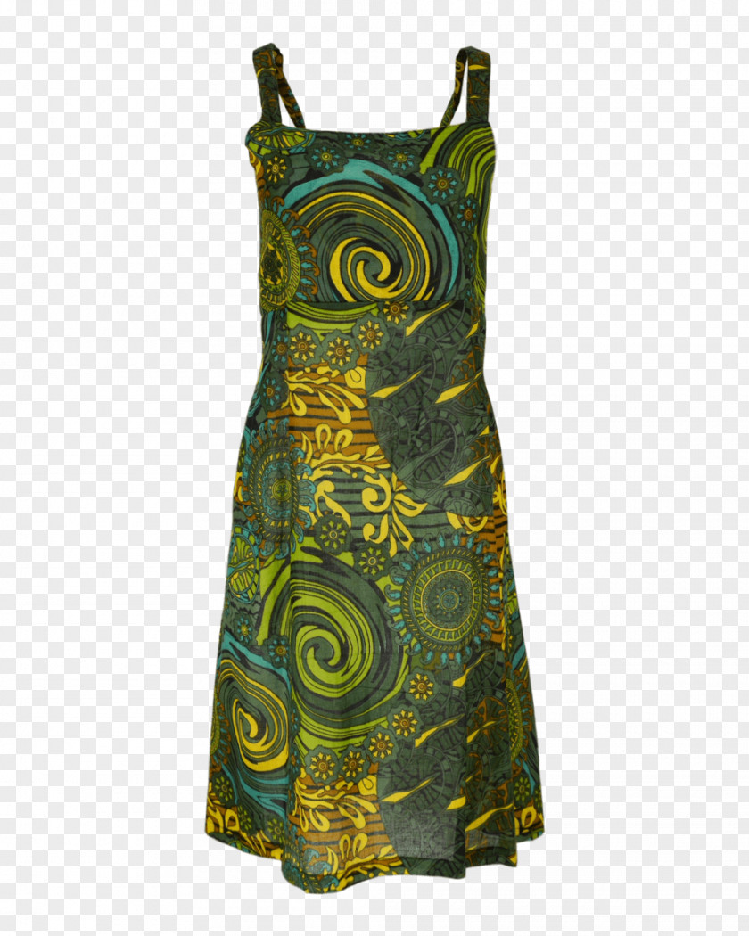 Dress Paisley Psychedelia Cotton Fair Trade PNG