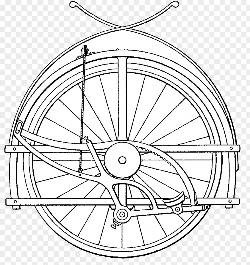 Four Legs Table Bicycle Wheels Line Art Circle Drawing Rim PNG