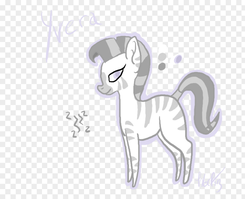 Gentle And Quiet Mustang Cat Dog Pack Animal Sketch PNG