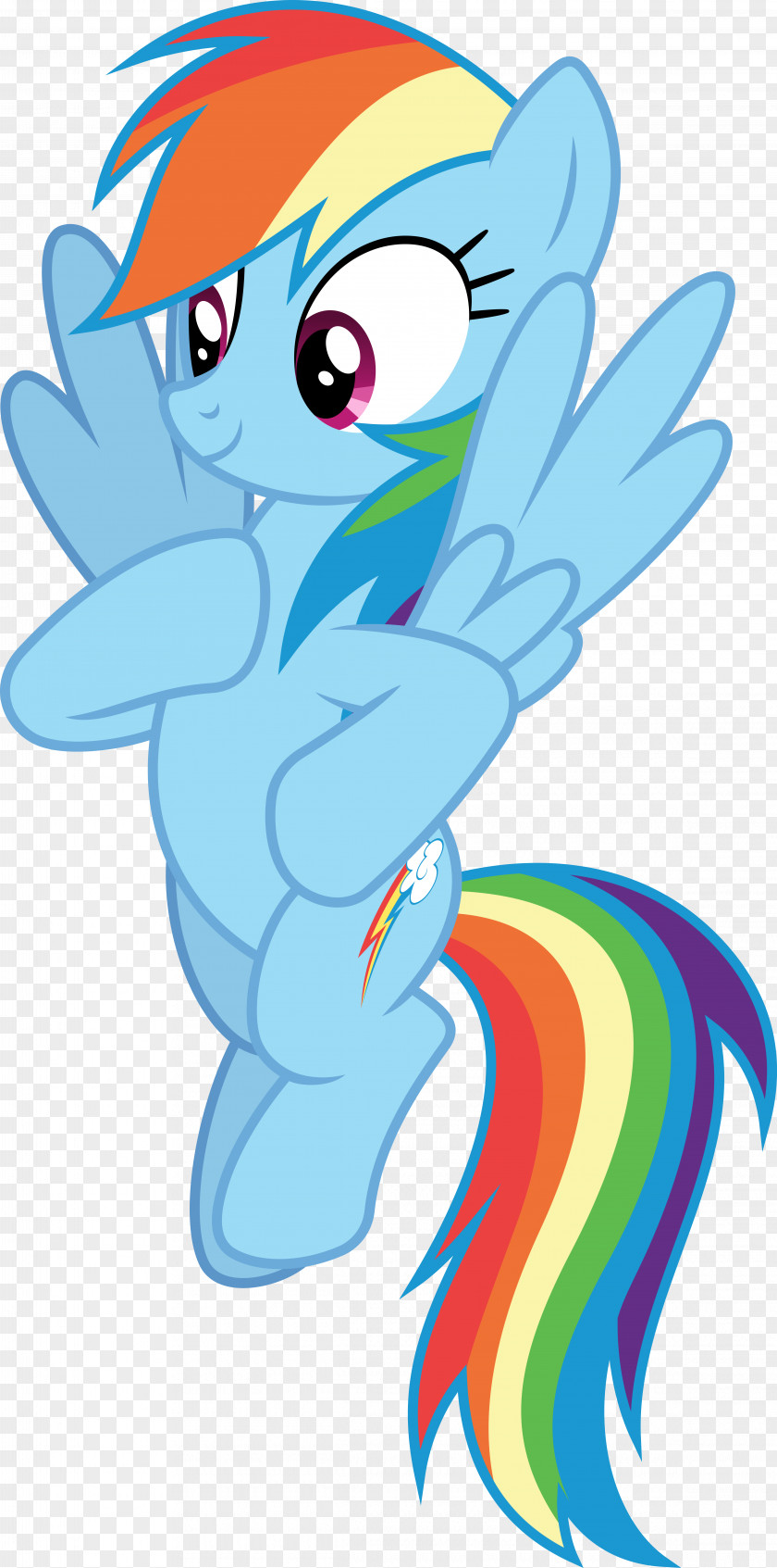 Horse Pony Rainbow Dash Clip Art Illustration PNG