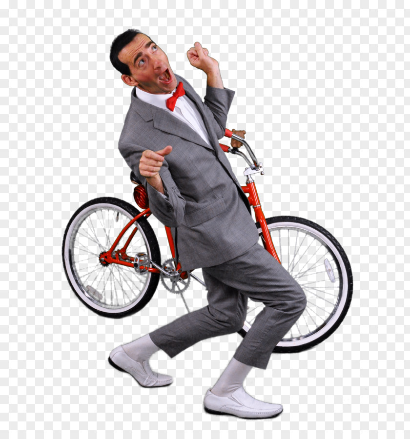 Suit Actor Pee-wee Herman Bicycle Wheels PNG