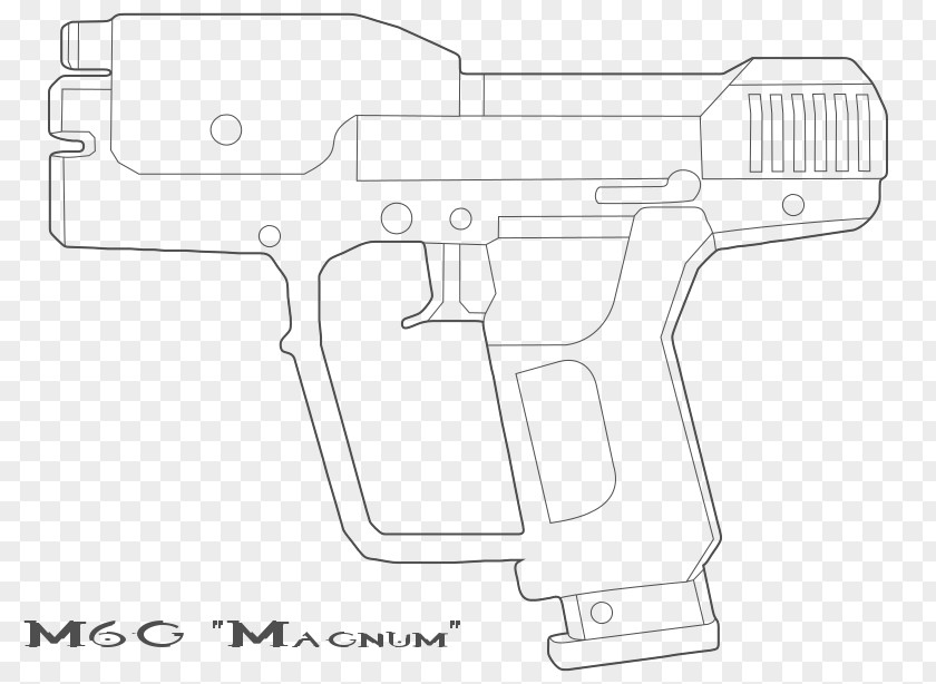 Blockbuster Trigger Firearm /m/02csf Air Gun Line Art PNG