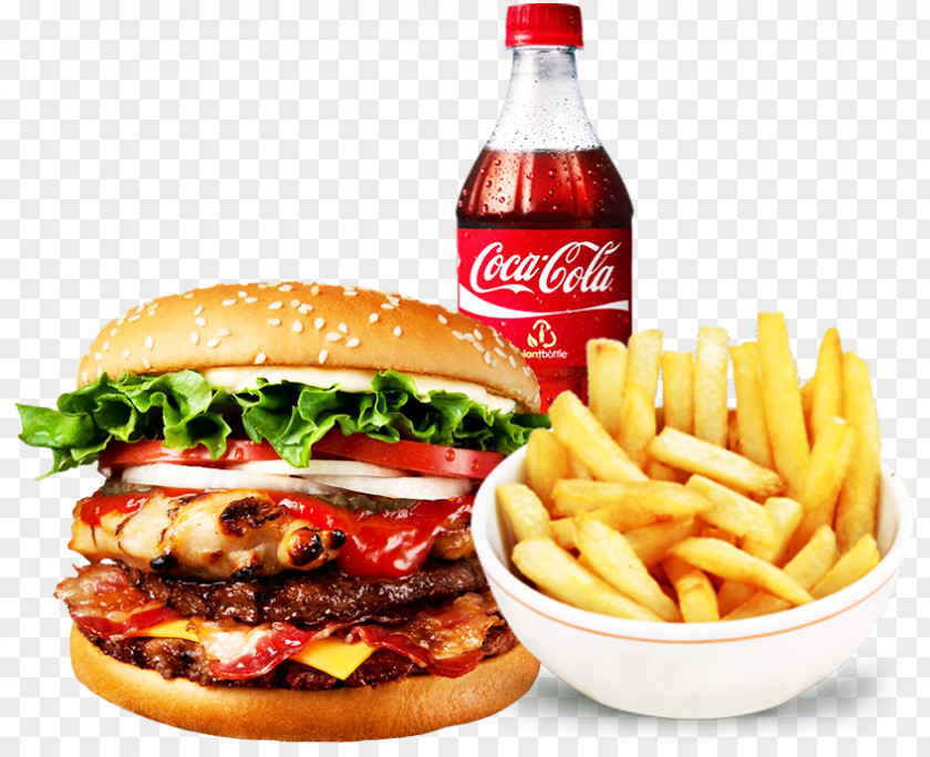 Fried Chicken Hamburger Whopper Sandwich Fast Food PNG