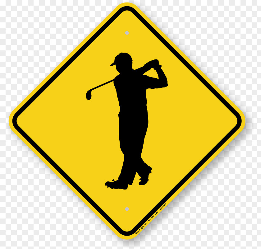 Golfers Sign Traffic Warning Image Symbol PNG
