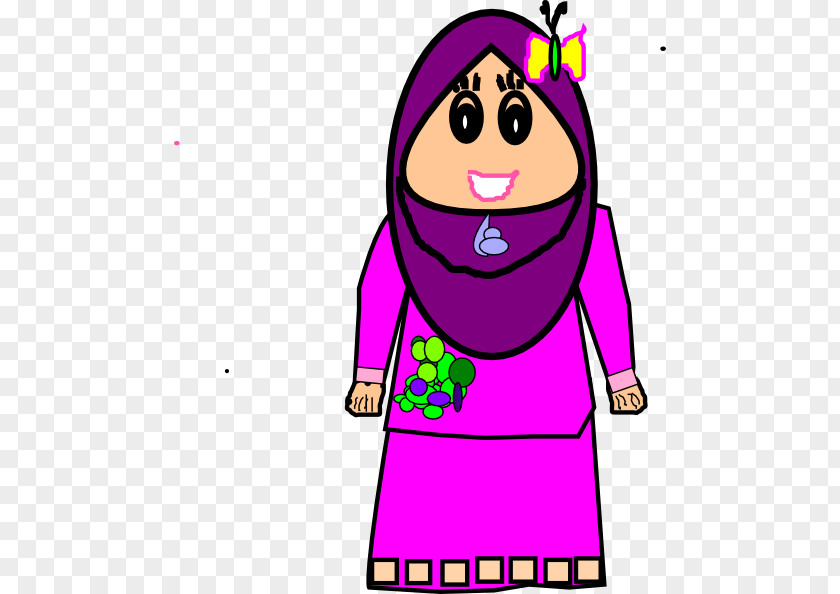 Muslim Islam Child Cartoon Clip Art PNG