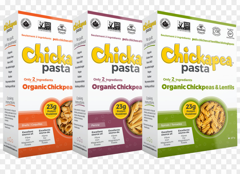 Pasta Box Salad Nutrition Facts Label Chickpea PNG