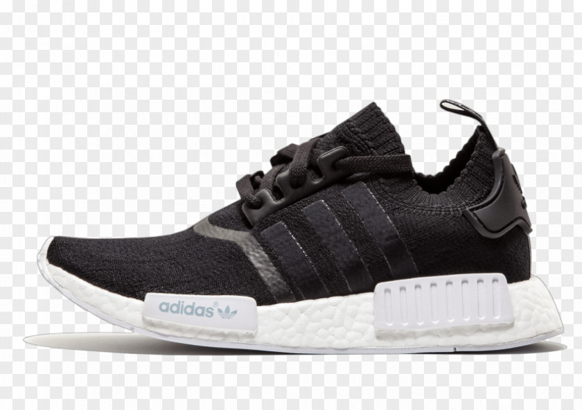 Size 10.5 Sports Shoes Adidas Mens NMD R1 Triple BlackFull Black For Women Primeknit 'Monochrome' Sneakers PNG