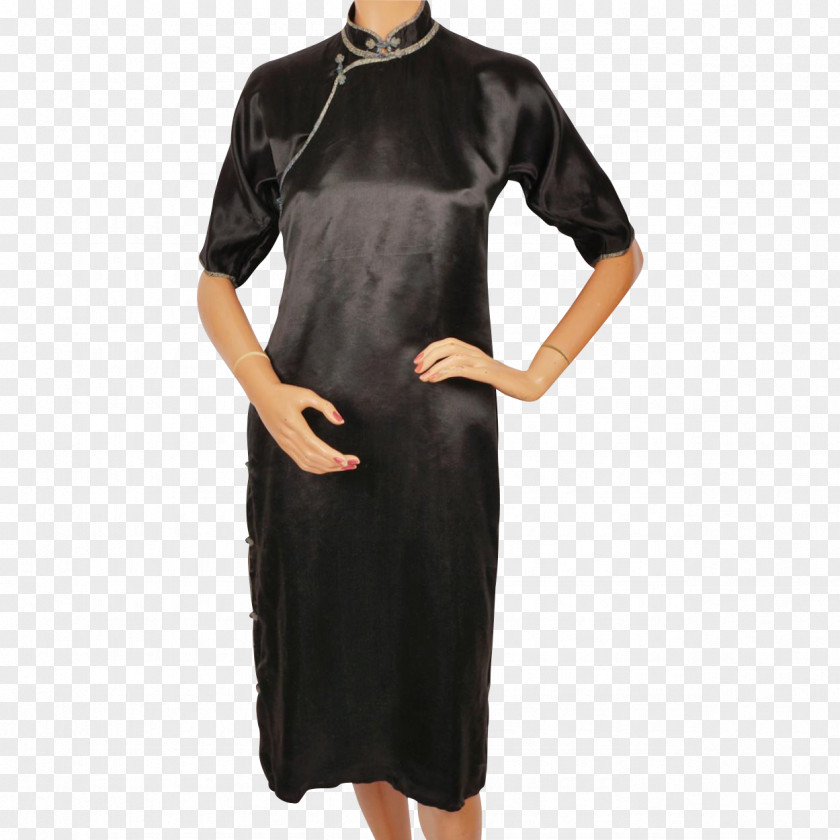 Satin Sleeve Dress Neck Costume PNG