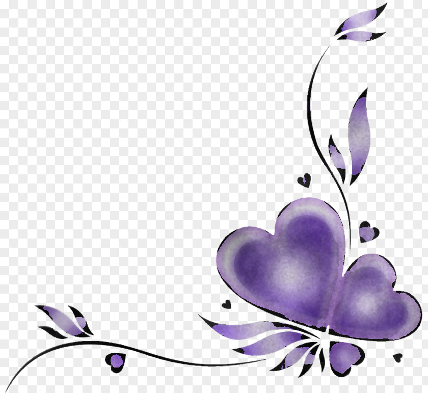 Violet Purple Lilac Butterfly Plant PNG