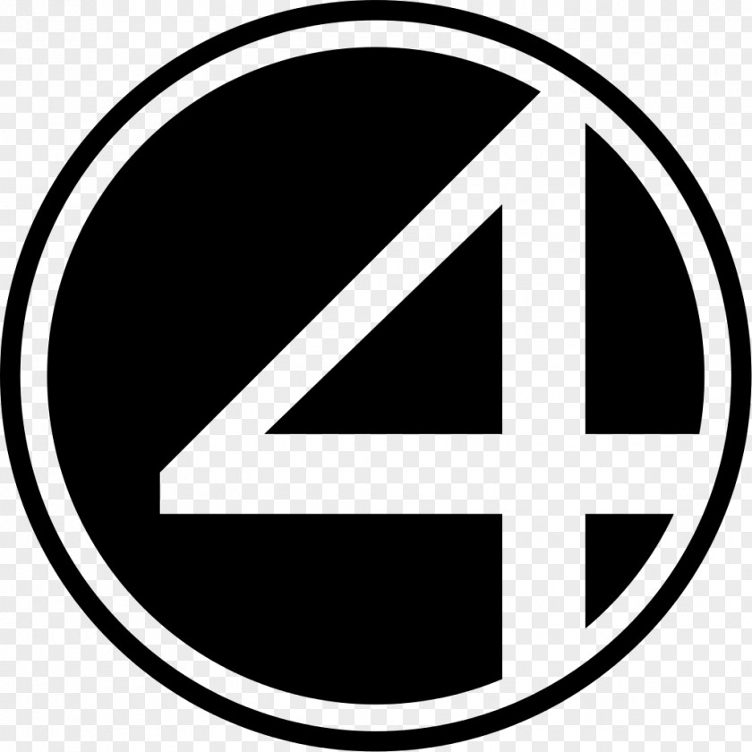 Fantastic Four Logo Decal Iron-on Comics PNG