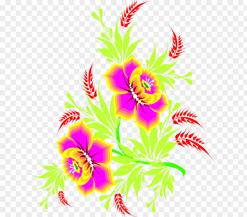 Flower Floral Design Cut Flowers Decoupage Clip Art PNG
