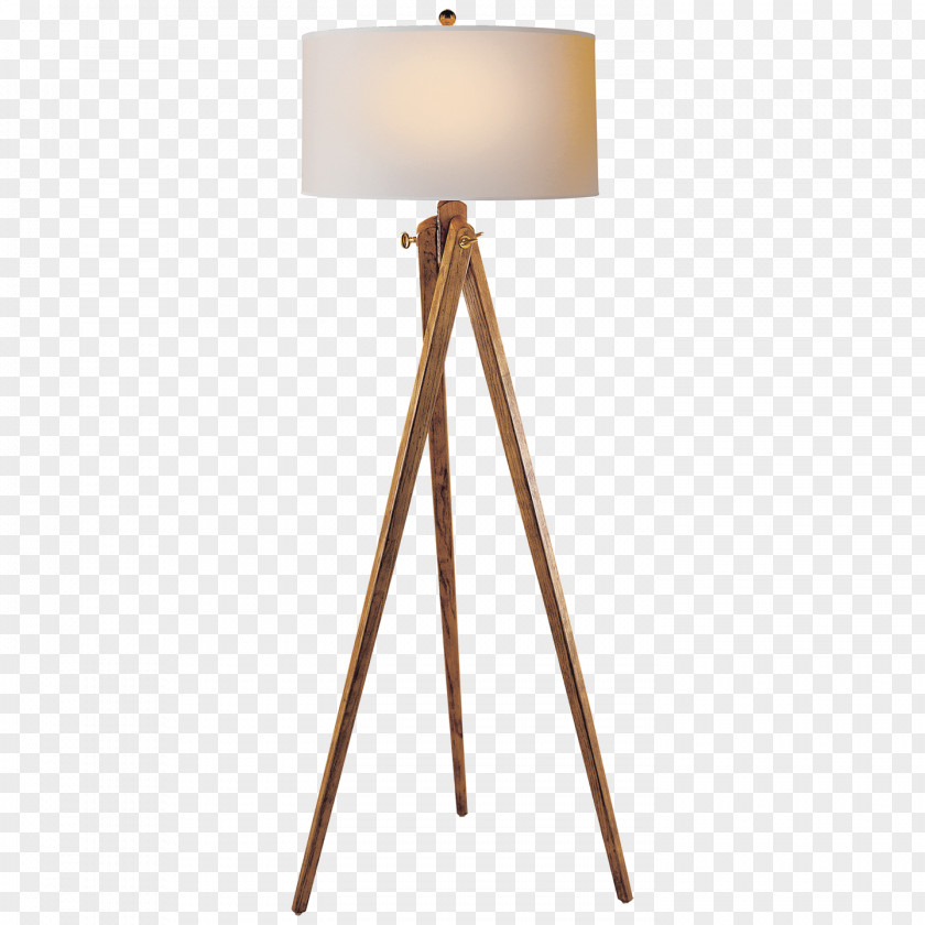 Lamp Table Floor Tripod Wood PNG