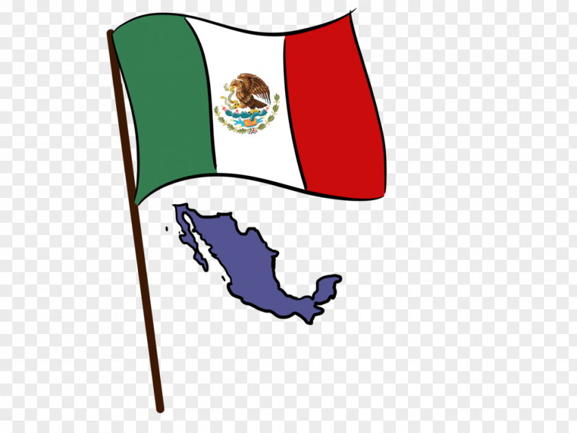 Line Flag Of Mexico Clip Art PNG
