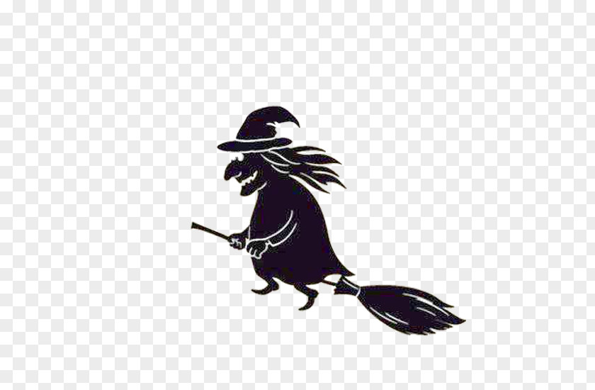 Black And White Graffiti Witch Halloween PNG