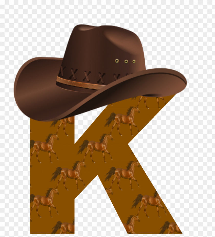 Horse Cowboy Hat Alphabet PNG