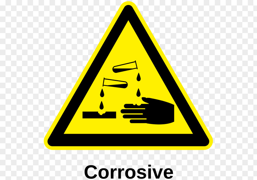 Label Corrosive Substance Hazard Symbol Acid Corrosion PNG