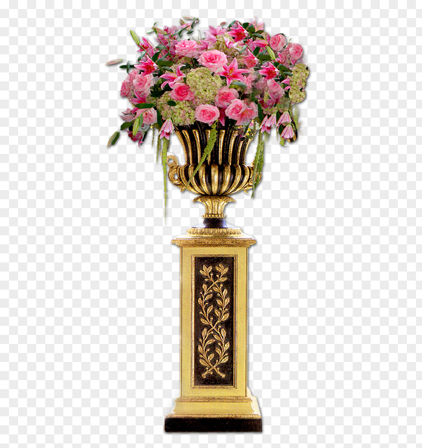 Vase Garden Roses PNG