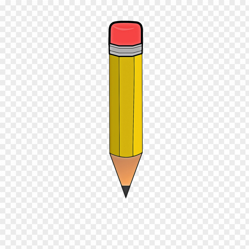 Cone Pen Yellow Pencil Office Supplies Writing Implement PNG